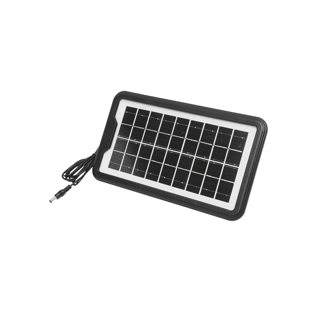 Kit iluminat portabil LED cu 3 becuri/proiector, panou solar si baterie 6V, 3Ah pentru pescuit camping GD-17